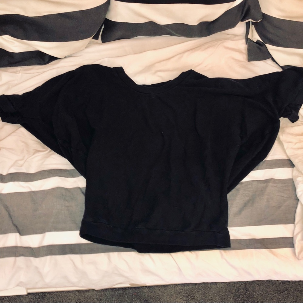 American Apparel Black Dolman sleeve sweatshirt